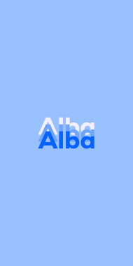 Name DP: Alba