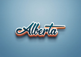 Cursive Name DP: Alberta