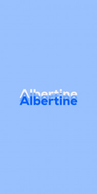 Name DP: Albertine