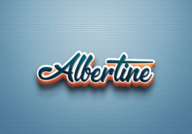 Cursive Name DP: Albertine