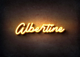 Glow Name Profile Picture for Albertine