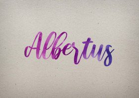 Albertus Watercolor Name DP