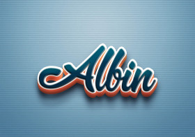 Cursive Name DP: Albin