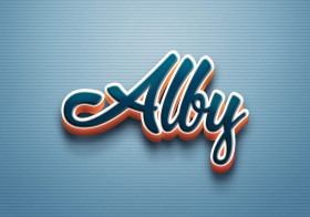 Cursive Name DP: Alby