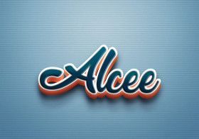 Cursive Name DP: Alcee