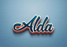 Cursive Name DP: Alda