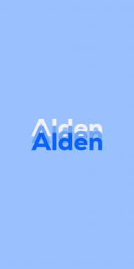 Name DP: Alden