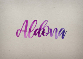 Aldona Watercolor Name DP