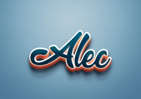 Cursive Name DP: Alec