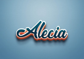 Cursive Name DP: Alecia