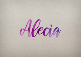 Alecia Watercolor Name DP