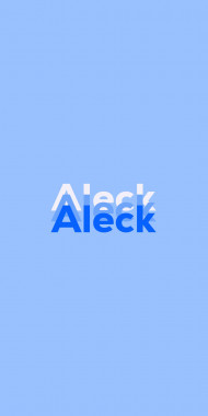 Name DP: Aleck
