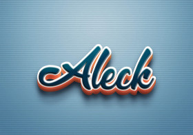 Cursive Name DP: Aleck