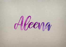 Aleena Watercolor Name DP