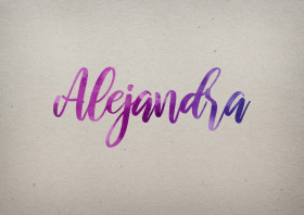 Alejandra Watercolor Name DP