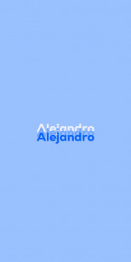 Name DP: Alejandro