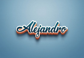 Cursive Name DP: Alejandro