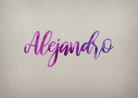 Alejandro Watercolor Name DP