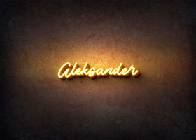 Glow Name Profile Picture for Aleksander