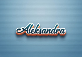 Cursive Name DP: Aleksandra