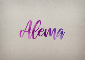 Alema Watercolor Name DP
