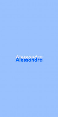 Name DP: Alessandra