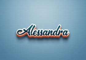 Cursive Name DP: Alessandra