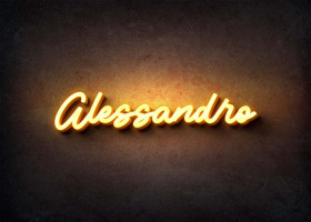 Glow Name Profile Picture for Alessandro