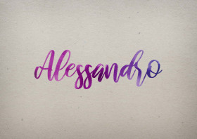 Alessandro Watercolor Name DP