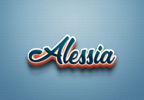 Cursive Name DP: Alessia