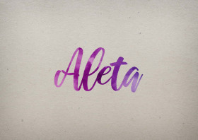 Aleta Watercolor Name DP