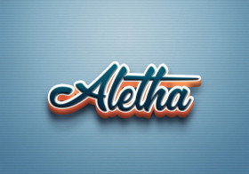 Cursive Name DP: Aletha