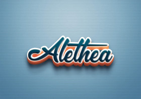Cursive Name DP: Alethea
