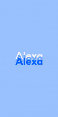 Name DP: Alexa