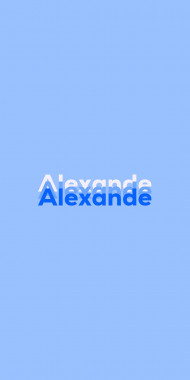 Name DP: Alexande