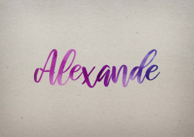 Alexande Watercolor Name DP