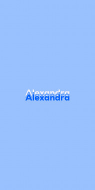 Name DP: Alexandra