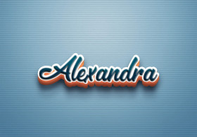 Cursive Name DP: Alexandra