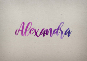 Alexandra Watercolor Name DP