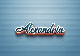 Cursive Name DP: Alexandria