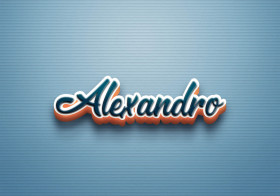 Cursive Name DP: Alexandro