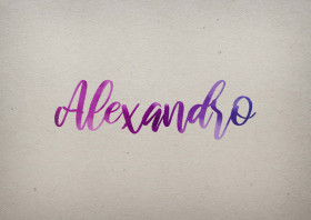 Alexandro Watercolor Name DP