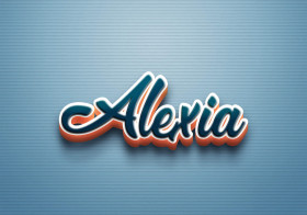 Cursive Name DP: Alexia