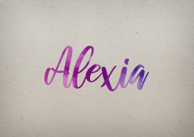 Alexia Watercolor Name DP