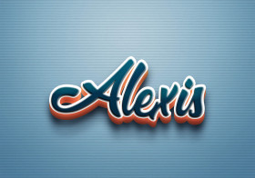 Cursive Name DP: Alexis