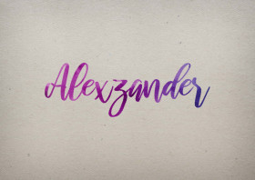 Alexzander Watercolor Name DP