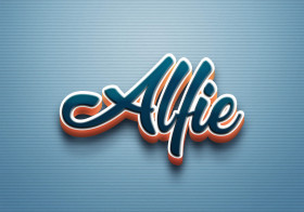 Cursive Name DP: Alfie