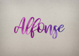 Alfonse Watercolor Name DP