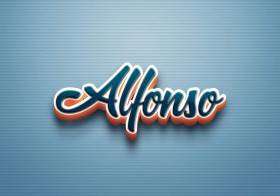 Cursive Name DP: Alfonso