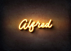 Glow Name Profile Picture for Alfred